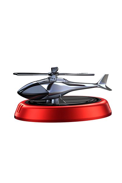 Choice Red Solar Car Air Freshener Perfume Helicopter Decor Interior Decor Solar Car Rotating Aromatherapy