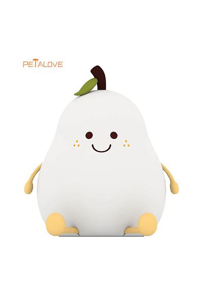 Choice Pear Night Light Cute Animal Panda Rabbit Duck Lovely Silicone Lamp Cloud Star Christmas Gift for Ki