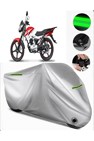 MotoEN Yuki Fifty 50 Rear Bag Compatible Premium Motorcycle Tarpaulin (Lock C...