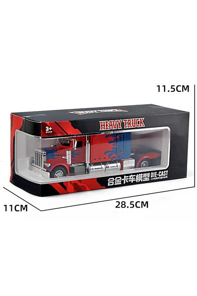 Choice tractors-with box 1:24 Peterbilt 389-Optimus Prime Prototype Alloy Trailer Head Car Model Diecasts T