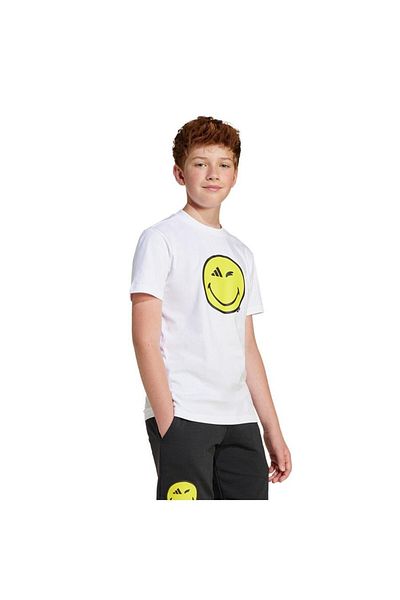 adidas Παιδικό λευκό μπλουζάκι J Smi Tee Jj3071
