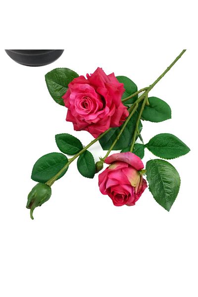 Choice 1pc Red 3 Heads High Quality Rose Fake Flowers Artificial Hand Feel Mosturizing Flowers Plants Home