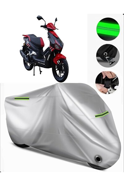 MotoEN Apachi Xrs Compatible Motorcycle Tarpaulin Premium (Lock Compatible)-Gray