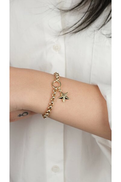 Arpaş 14 Ayar Altın Yıldızlı Bileklik