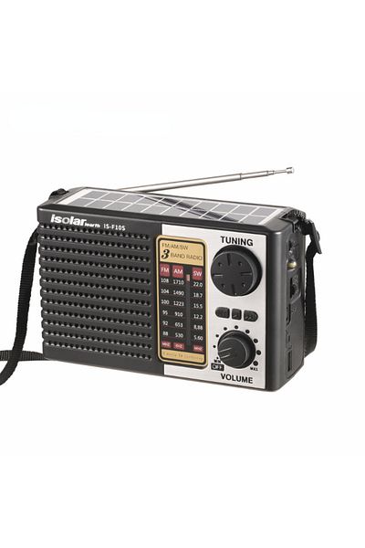 GOLDFOX IS-F10BTS Wireless Bluetooth Speaker LED Flashlight FM AM SW Radio Solar Charging Emergency Radio Fu