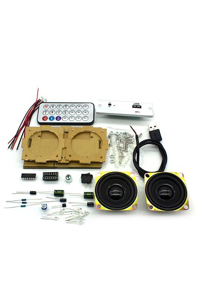 Choice Parts White DIY Electronic Kit Bluetooth Speaker Electronics DIY Soldering Project Kit Teaching Prac