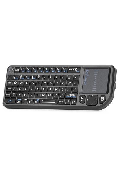 Choice English Keyboard Rii X1 2.4ghz Mini Wireless Keyboard English/es/fr Keyboards With Touchpad For Andr