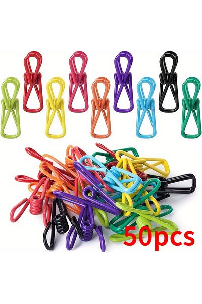 Choice 50pcs Random New Mini Bag Sealing Clip Kitchen Storage Food Snack Seal Sealing Bag Clips Portable Se