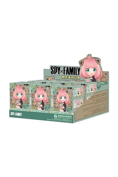 BANDAI A set of seven 1:1 Reissue Spy X Family Anya Series Blind Box Toys Cute Figures Doll Mystery Box Mod