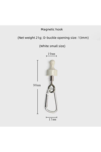 Choice خطاف مغناطيسي أبيض للتخييم، قوي الشفط، قابل للفصل، متعدد الوظائف، خيمة...