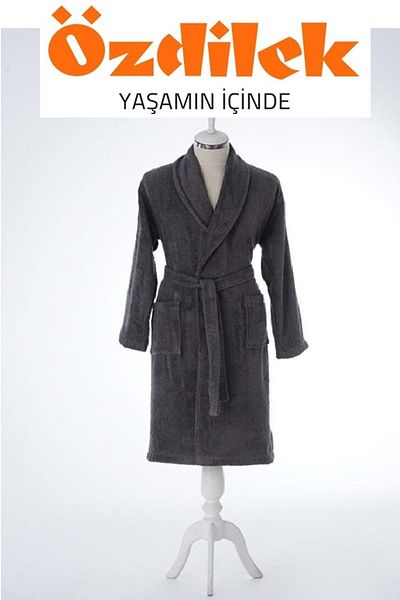 Özdilek Özdilek Μονό Μπουρνούζι Şalyaka-Colourist Anthracite (Μέγεθος XXL)