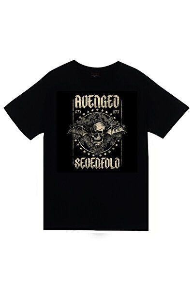 fame-stoned Μπλουζάκι Avenged Sevenfold Printed Unisex 100% βαμβακερό μαύρο