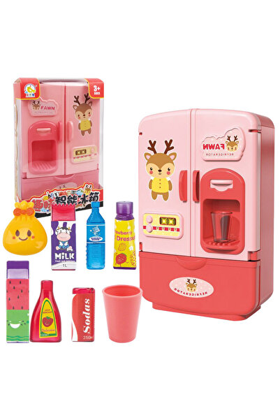Choice1 pink New Kids Toy Simulation Fridge Refrigerator Accessories Pretend ...
