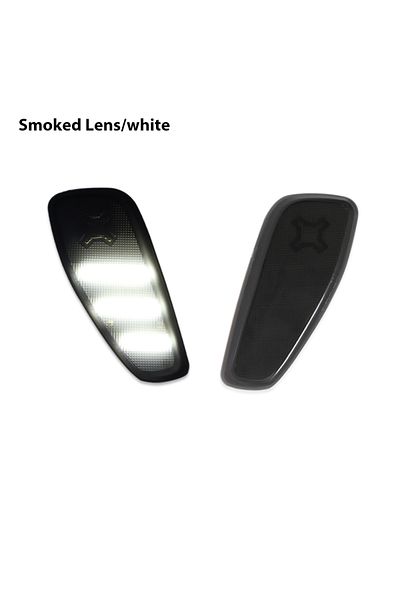 Choice Smoked Lens white 2PCS For Jeep Renegade BU 2014 2015 2021 Repeater Reflection Warning Front LED Sid