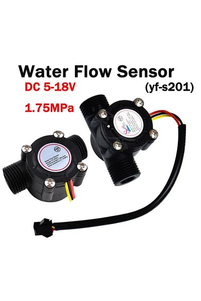 APWIKOGER DC 5 to 18V 5-18V Water Flow Sensor 1.75MPa Water Control Liquid Flowmeter Hall Flow Sensor