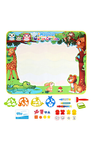 Choice سجادة رسم مائية سحرية للتلوين مقاس 100×80 سم مع أقلام سحرية قابلة لإعادة الاستخدام من مونتيسوري باين