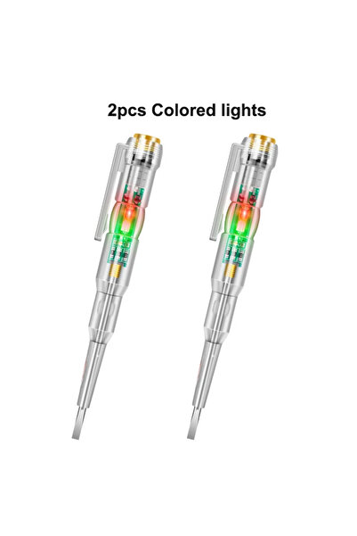 Choice 2pcs Intelligent Voltage Tester Pen AC Non-contact Induction Test Penc...
