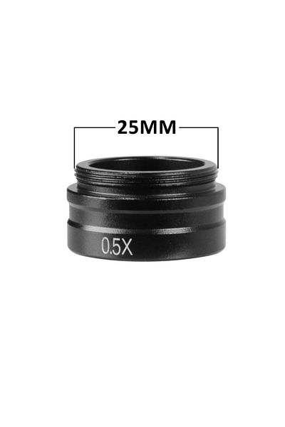 Choice 0.5x YIZHAN 0.5X Auxiliary Barlow Lens Suitable For YIZHAN-150x C-Mount Zoom Lens 25mm Thread Diamet