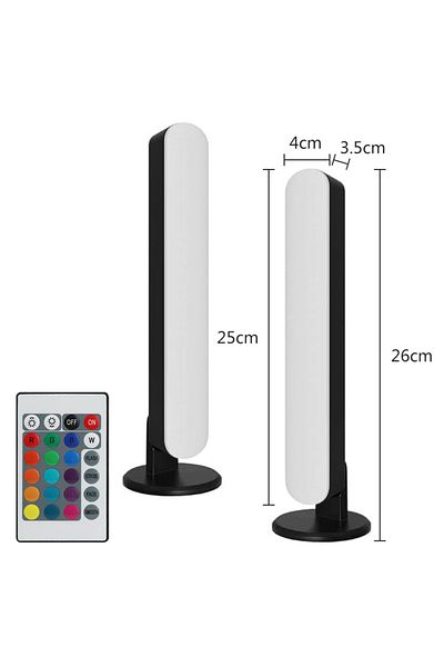 Choice 2 Led Night Light Bars Rgb With Remote Control For Gaming Tv Bedroom Decoration Desktop Lamp