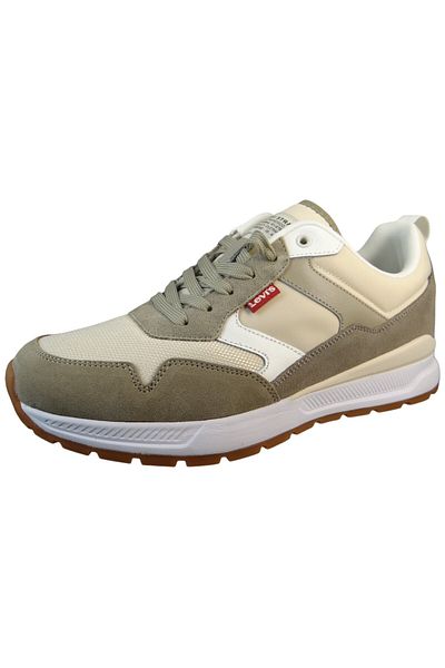Levi's Herren Low Sneaker Oats Low Top 234233-878 Weiß 100 Off White Leder und Textil