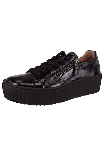 GABOR Damen Low Sneaker Low Top F-Weite 53.200 Schwarz 97 Schwarz Leder