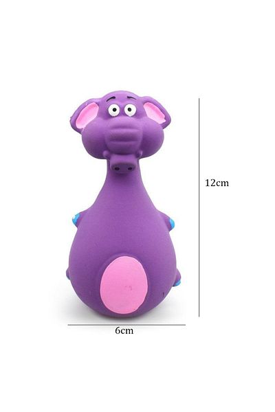 Choice purple Latex Dog Toys Sound Squeaky Elephant/Cow Animal Chew Pet Rubber Vocal Toys For Small Large D