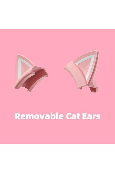 Choice Cat ears ONIKUMA Gaming Headphones Esports Package with Dynamic RGB Light Detachable Cat Ears Mouse