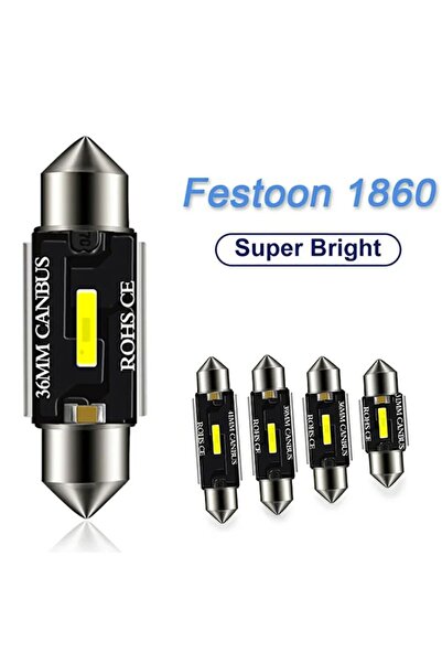 choice2 مصباح إشارة CSP 1860 LED C5W مقاس 36 مم، لمبة Canbus مقاس 31 مم، 36 م...