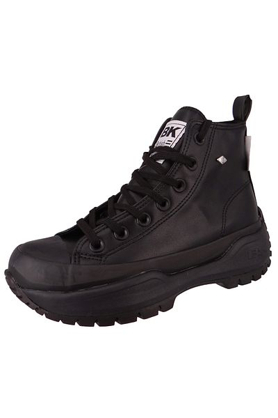 British Knights Damen High Sneaker Kaya Mid Fly High Top B50-3729 Schwarz 01 Black/Black Textil