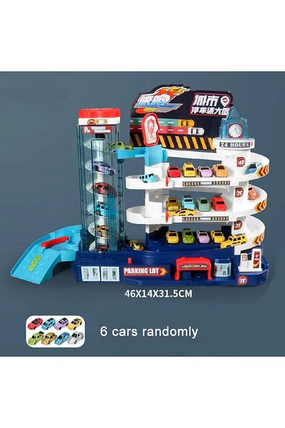 Choice 3305-8 Electric Rail Car Dinosaur Building Parking Lot Adventure Racing Rail Car Toys Children Brain