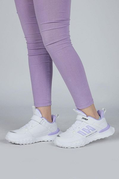 Jump 29602 Velcro White - Lilac Girl's Sneaker Casual Sneakers