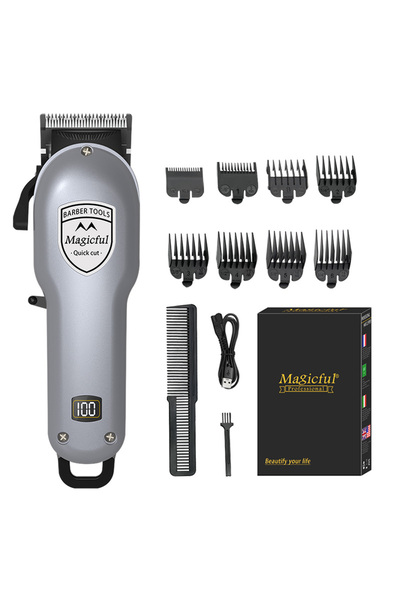 Choice ماكينة قص الشعر الاحترافية GY8580 Magicful Fashion للرجال تعمل ببطارية...