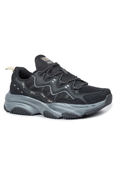 Jump 30867 Gray and Black Women's Sneakers - Casual Sneakers