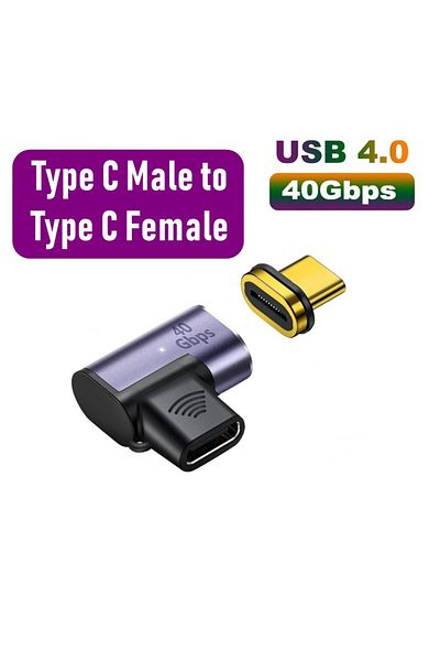 Choice AD136 100W Magnetic USB Type-C OTG Adapter 40Gbps Thunderbolt Fast Charging Converter USB 3.0 Fash D