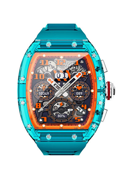 Ferrucci JG POLO CLUB AKILLI SAAT , SESLİ GÖRÜŞME, 1,86' HD EKRAN MAVİ SMART KOL SAATİ