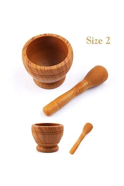 Choice Size4 Resin Setmortar And Pestle Garlic Herb Spice Mixing Grinding Crusher Bowl Restaurant Kitchen T