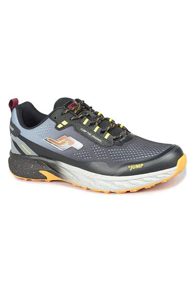 Jump 30519 Gray - Orange Sneaker Men's Sneakers