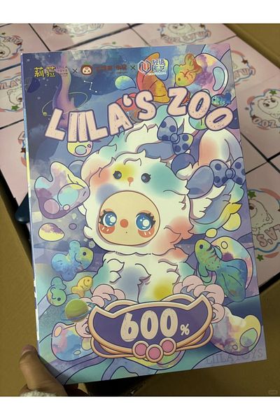 Choice 1pcs New Liila 600% Cat Liila'S Zoo Series Mystery Box Trendy Toy Gft Vinyl Plush Doll Cute Large Do