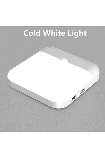 Choice Cold White 5600k 1pcs Motion Sensor Led Light Usb Type-c Charging Square Lamp For Bedroom Kitchen St