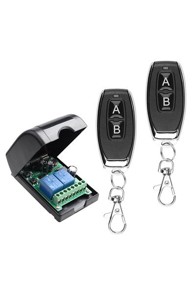 Choice 1 Receiver 2 Remote Dc 12v 24v 36v 48v Wireless Remote Control Switch 2 Ch 433mhz Transmitter With R