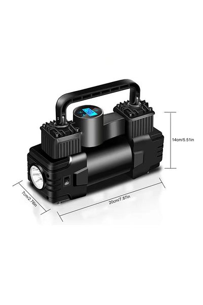 VKTECH Digital Gauge Car Tire Air Compressor 12V 150PSI Universal Inflator Electric Pump with Pressure Gaug