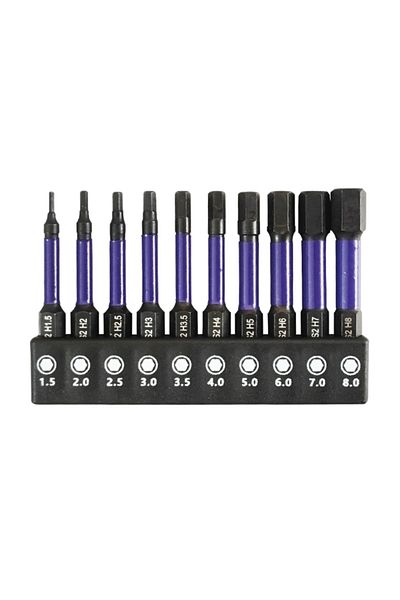 Choice 10 - Piece Hex Head Wrench Drill Bit Set: Features 1/4" Quick - Release Shank, Magnetic Screwdriv...
