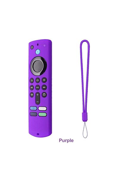Choice Purple Silicone Remote Pretective Cover For Fire Stick 4k Max/ 3rd Gen Fire Tv Remote Case Glow In T