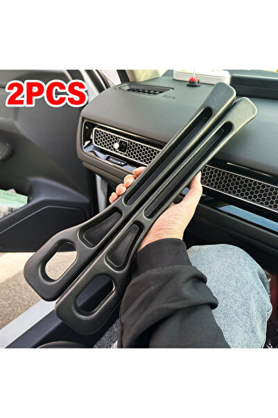 2PCS Black Car Seat Gap Filler Side Seam Plug Strip Leak-proof Filling Strip For All Car Model Walle