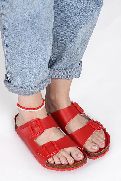 Jump 50010 Double Buckle Red Daily Women's Slippers