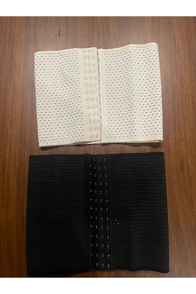 KorSeZen 3 Stage Hook Perforated Latex 4 Steel Underwire Shaper Waist Corset