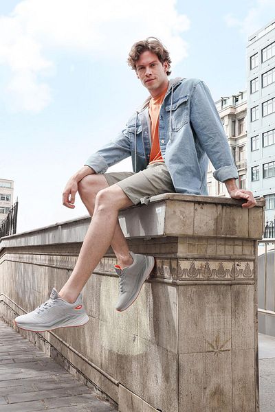 Jump 29716 Tenisi gri pentru bărbați Tenisi casual