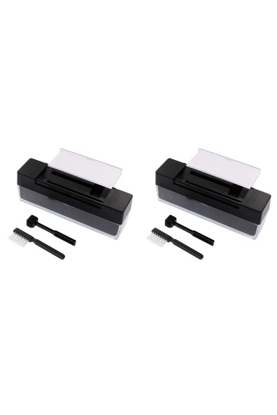 VAKIND طقم تنظيف أسطوانات الفينيل المكون من قطعتين وفرشاة تنظيف مضادة للكهربا...