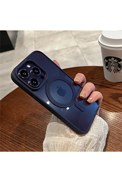 Choice60 جراب شحن لاسلكي مغناطيسي فاخر باللون الأرجواني الداكن لهاتف iPhone 1...