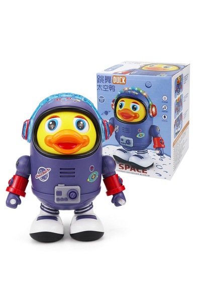 Choice QWZ982 Baby Duck Toy Musical Interactive Toy Electric with Lights and Sounds Dancing Robot Space Ele